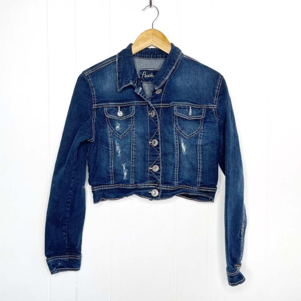 Amethyst Cropped Jean Jacket
